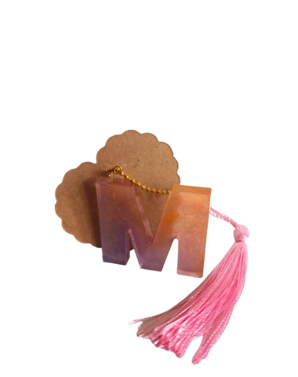 Llaveros letras personalizables. en colores y acabados.