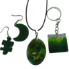 Imagen para exponer modelos metal/resina transparente con decoración vegetal