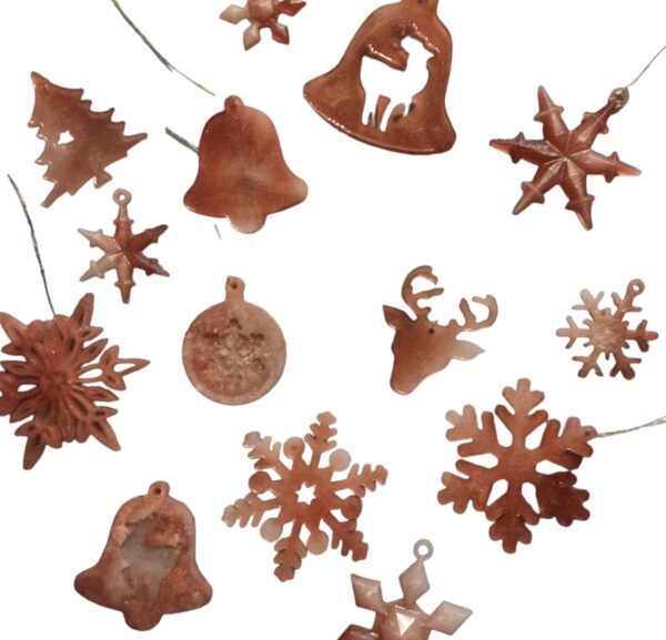 Imagen piezas decorativas navideñas ideal para colgar en tu arbol.