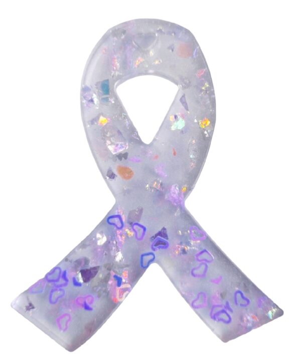 Lazos solidarios, se pueden adquirir bajo pedido con el color de la causa solidaria que desee.