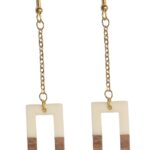 Pendientes colgantes largos. Son piezas muy ligeras, puedes elegir el color de la resina. Todas las piezas de tesscollage se realizan de manera artesanal , esto implica que las piezas no son idénticas.