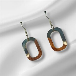 Pendientes medianos madera/resina